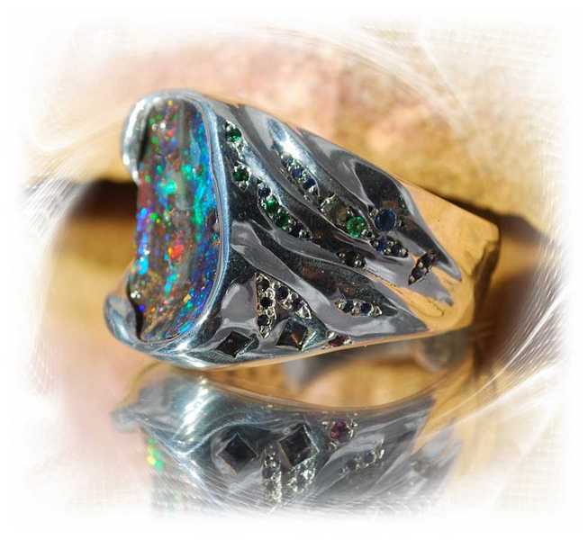 Claudia Schnell Yowah Opal Ring